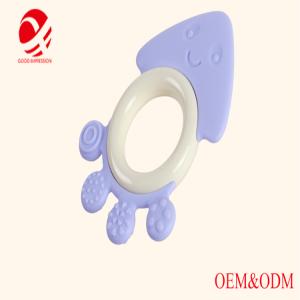 Hot sale BPA free octopus shape chew toy silicone teether