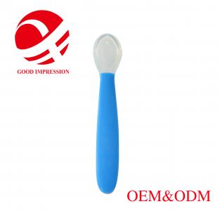 New design silicone baby feeding spoon