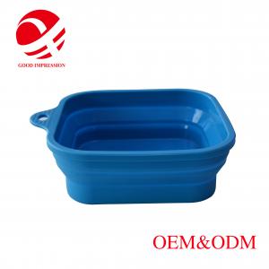 Food grade retractable silicone bowl